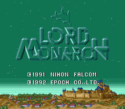 Lord Monarch — Title screen