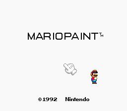 Mario Paint - Bs Ban — Title screen