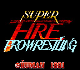 Super Fire Pro Wrestling — Title screen