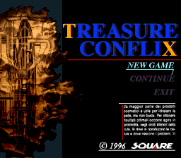 Treasure Conflix — Title screen