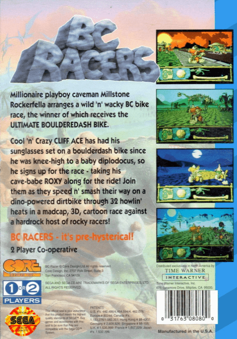 BC Racers — Box back