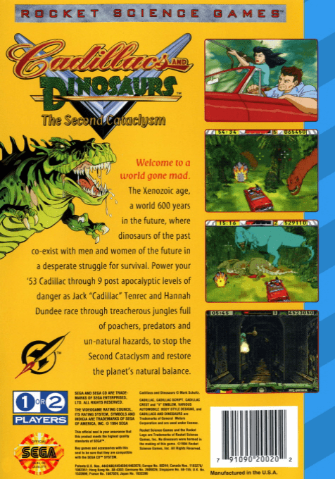 Cadillacs and Dinosaurs : The Second Cataclysm — Box back