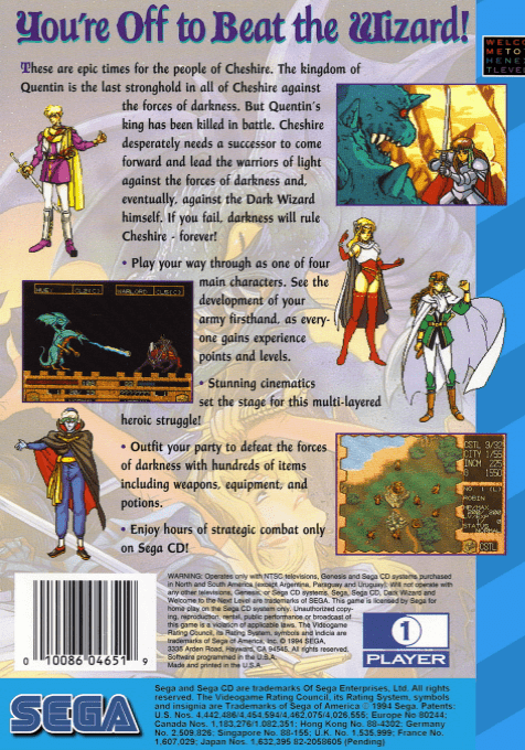 Dark Wizard — Box back