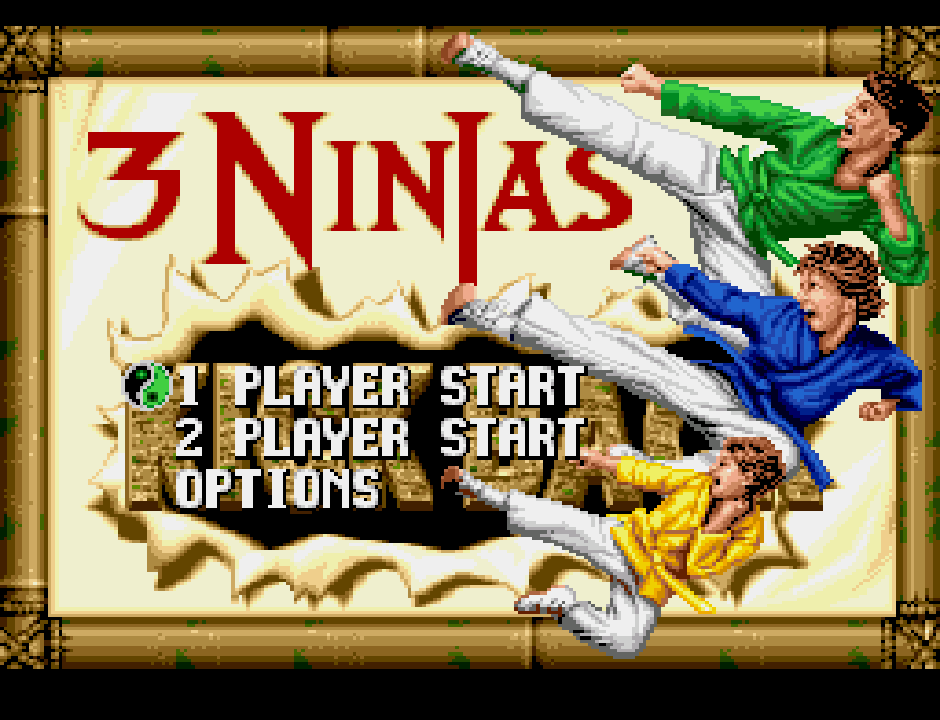 3 Ninjas Kick Back — Title screen