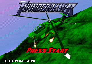 AH-3 Thunderstrike — Title screen