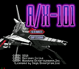 A/X-101  — Title screen