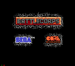 Battlecorps — Title screen
