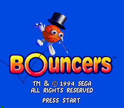 Bouncers — Title screen