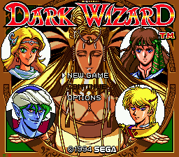 Dark Wizard — Title screen