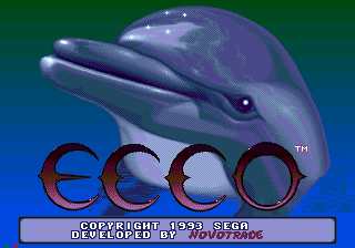 Ecco the Dolphin — Title screen