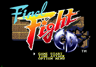 Final Fight CD — Title screen