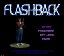 Flashback : The Quest for Identity — Title screen