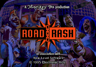 Road Rash — Title screen