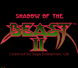Shadow of the Beast II — Title screen
