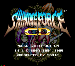 Shining Force CD — Title screen
