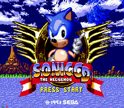 Sonic the Hedgehog CD — Title screen
