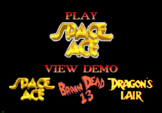 Space Ace — Title screen
