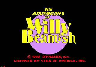 The Adventures of Willy Beamish — Title screen