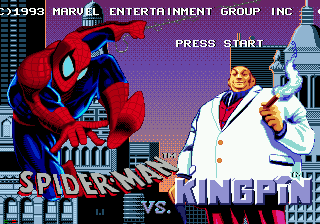 The Amazing Spider-Man vs. The Kingpin — Title screen