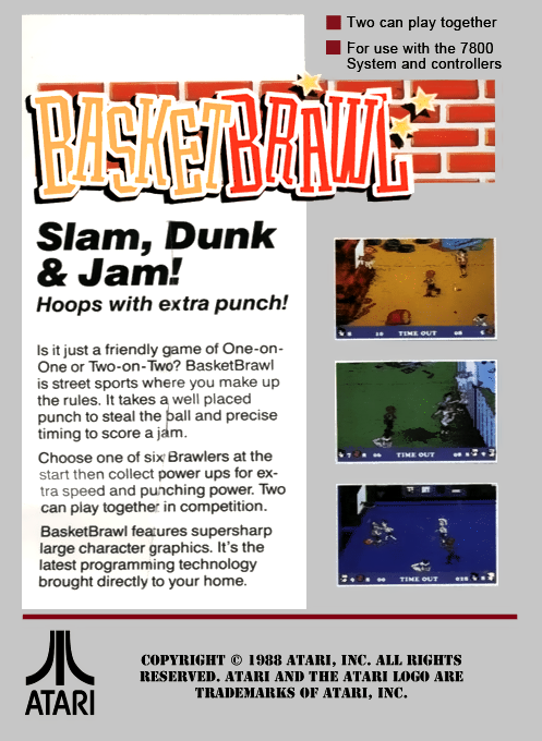 Basketbrawl — Box back