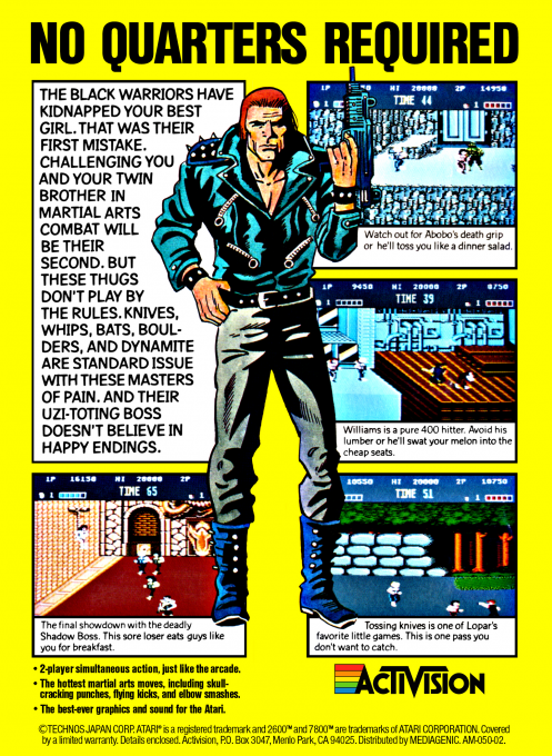 Double Dragon — Box back