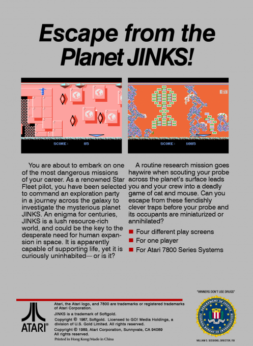 Jinks — Box back
