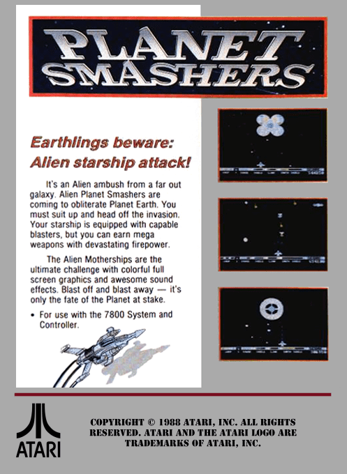 Planet Smashers — Box back