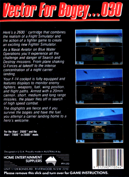 Tomcat : The F-14 Fighter Simulator — Box back
