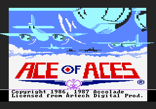 Ace of Aces — Title screen