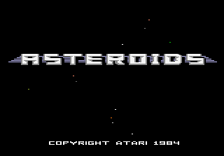Asteroids — Title screen