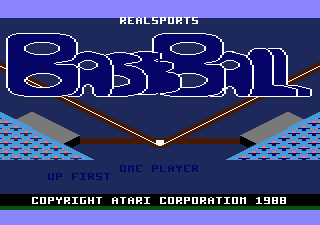 Baseball — Title screen