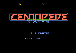 Centipede — Title screen
