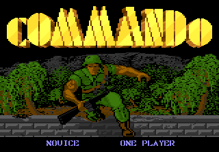 Commando — Title screen