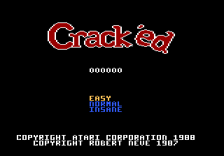 Crack'ed — Title screen