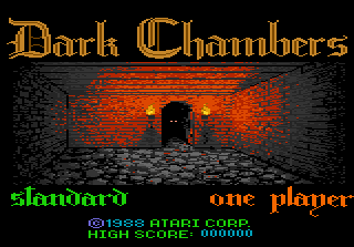 Dark Chambers — Title screen