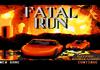 Fatal Run — Title screen