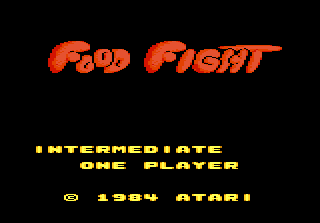 Food Fight — Title screen