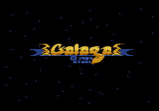 Galaga — Title screen