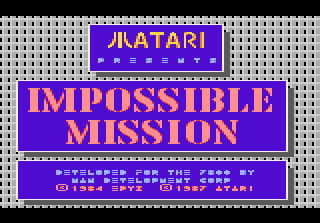 Impossible Mission — Title screen