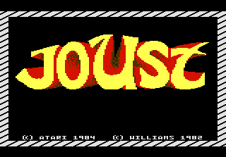 Joust — Title screen