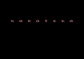 Karateka — Title screen