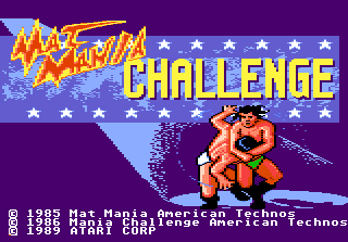 Mat Mania Challenge — Title screen