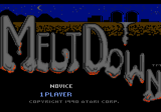 Meltdown — Title screen