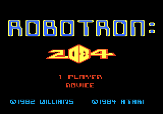 Robotron : 2084 — Title screen