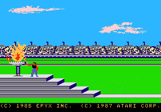 Summer Games — Title screen
