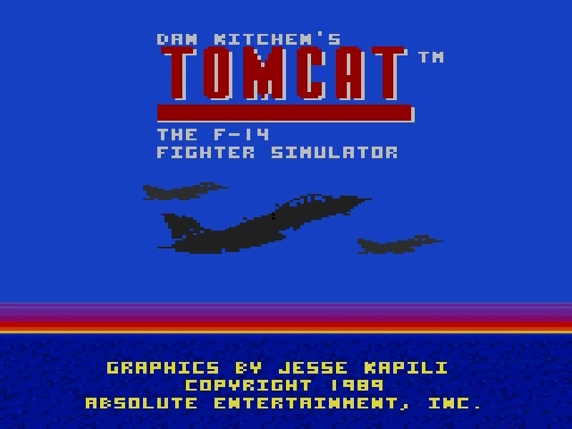 Tomcat : The F-14 Fighter Simulator — Title screen