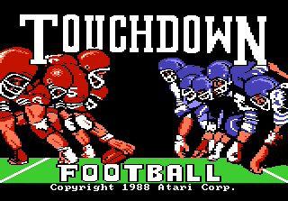 Touchdown Football — Title screen