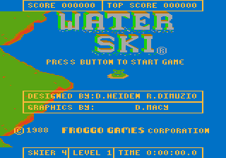 Water Ski — Title screen