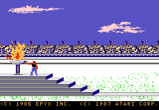 Winter Games — Title screen