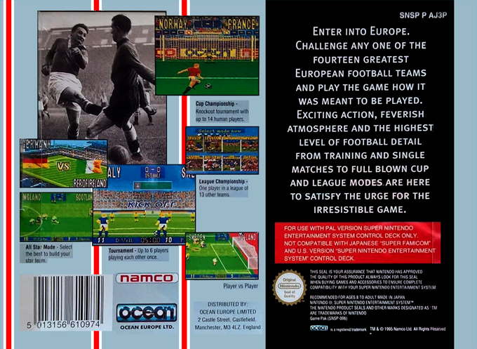 90 Minutes : European Prime Goal — Box back
